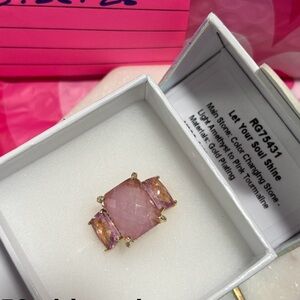Elegant Pink Gemstone Ring